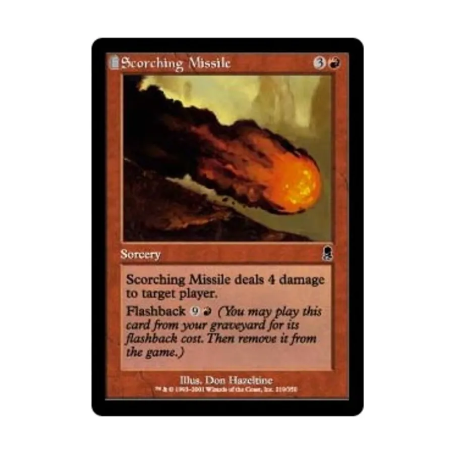 CCG Опаляющая ракета (С), MTG - Odyssey
CCG Опаляющая ракета (С), MTG - Odyssey