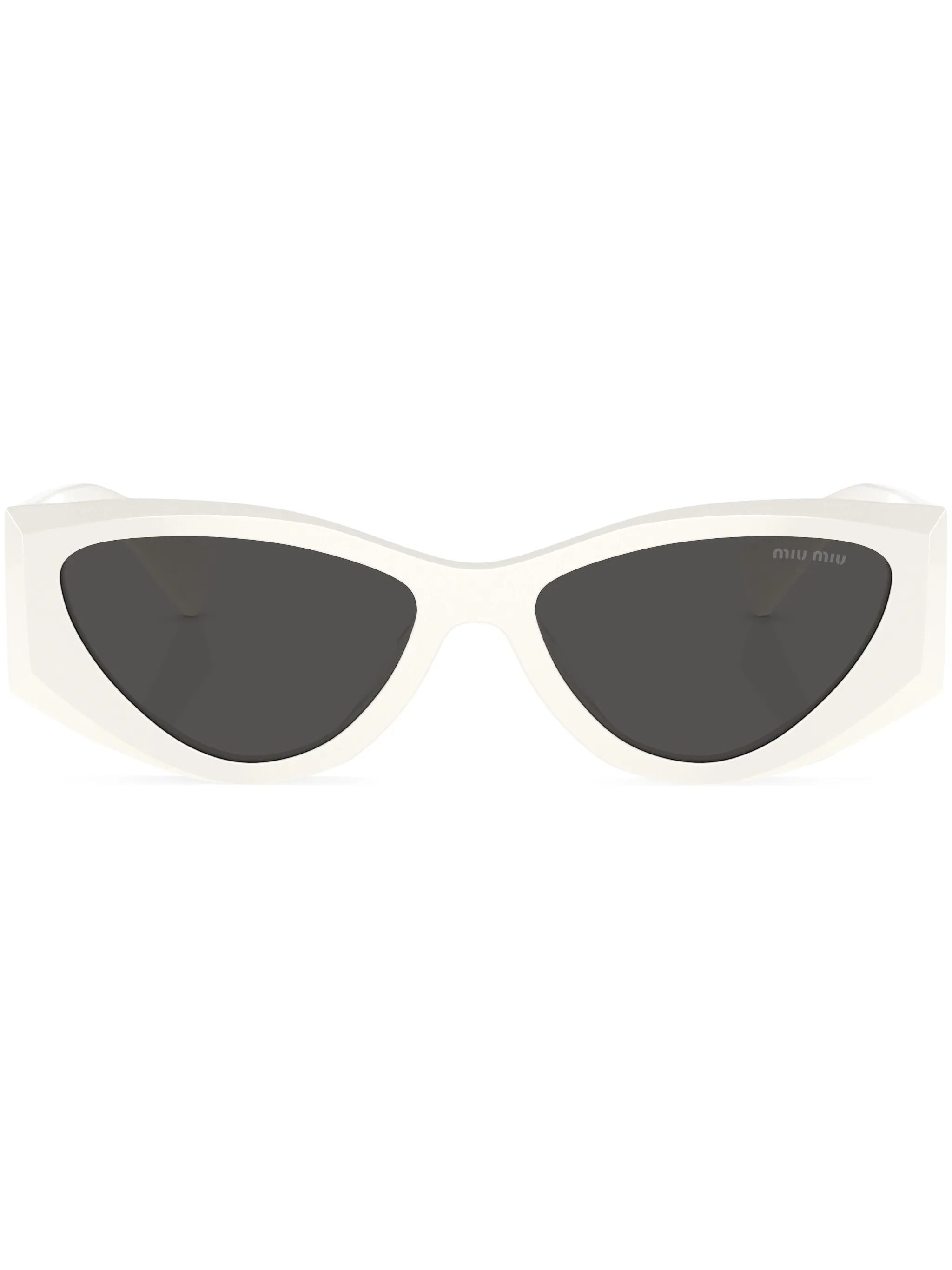 Солнцезащитные очки в оправе кошачий глаз Miu Miu Eyewear, белый
Солнцезащитные очки в оправе кошачий глаз Miu Miu Eyewear, белый