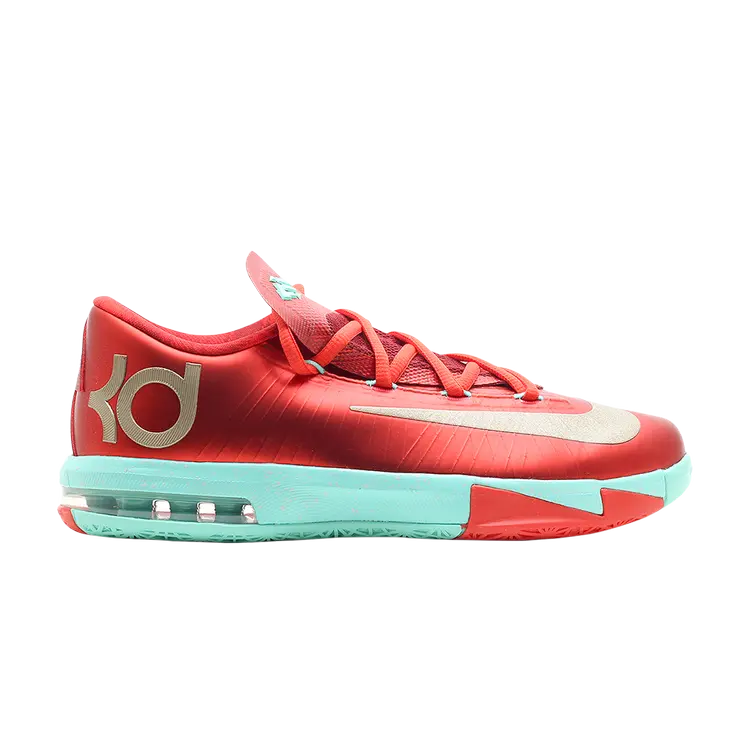 Кроссовки Nike KD 6 GS 'Christmas', красный 
Кроссовки Nike KD 6 GS 'Christmas', красный
