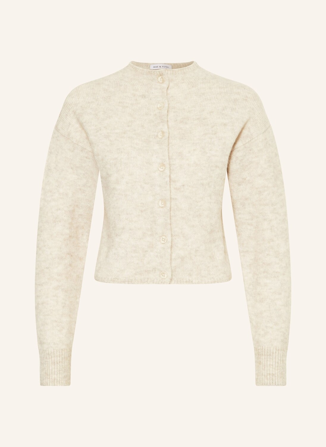 Кардиган с мохером Mrs & Hugs, бежевый 
Кардиган с мохером Mrs & Hugs, бежевый