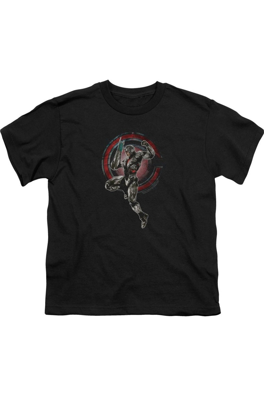 Футболка с коротким рукавом для подростков "Лига справедливости" с изображением Киборга Gildan, черный
Футболка с коротким рукавом для подростков "Лига справедливости" с изображением Киборга Gildan, черный