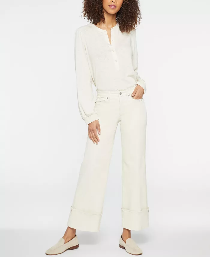 Женские джинсы Teresa с широкими штанинами и манжетами NYDJ, белый
Женские джинсы Teresa с широкими штанинами и манжетами NYDJ, белый