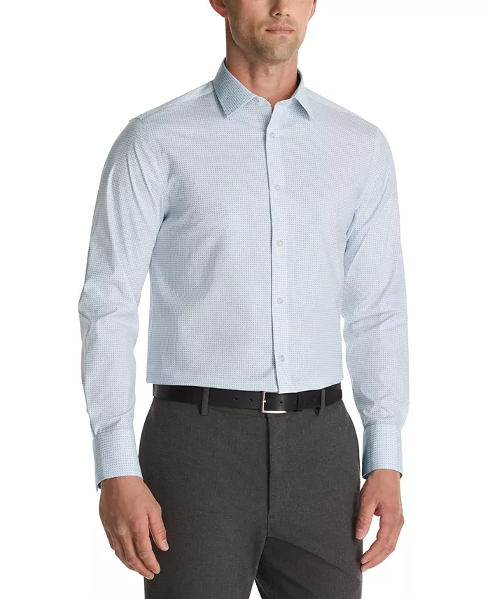 Мужская приталенная рубашка с квадратными манжетами Calvin Klein, синий
Мужская приталенная рубашка с квадратными манжетами Calvin Klein, синий