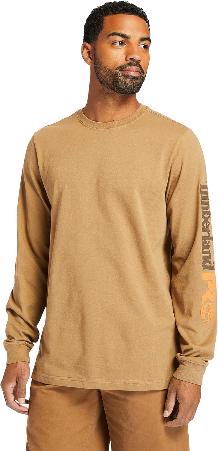 Timberland PRO мужская базовая футболка с длинным рукавом и логотипом на рукаве Big & Tall, Dark Wheat
Timberland PRO мужская базовая футболка с длинным рукавом и логотипом на рукаве Big & Tall, Dark Wheat