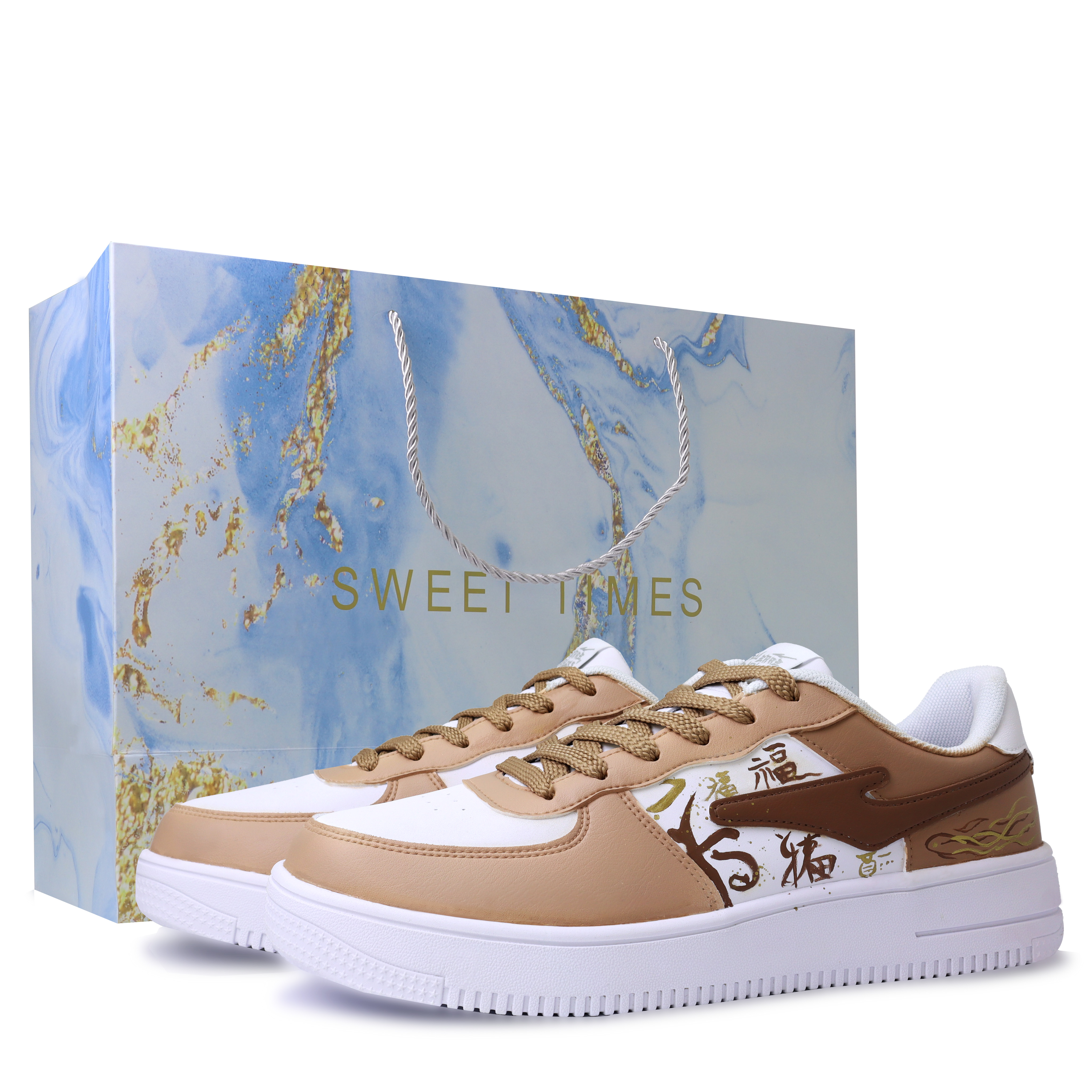 Erke Обувь для скейтбординга с амортизацией, износостойкая, низкая, мужская, цвет белый кофе 
Erke Обувь для скейтбординга с амортизацией, износостойкая, низкая, мужская, цвет белый кофе