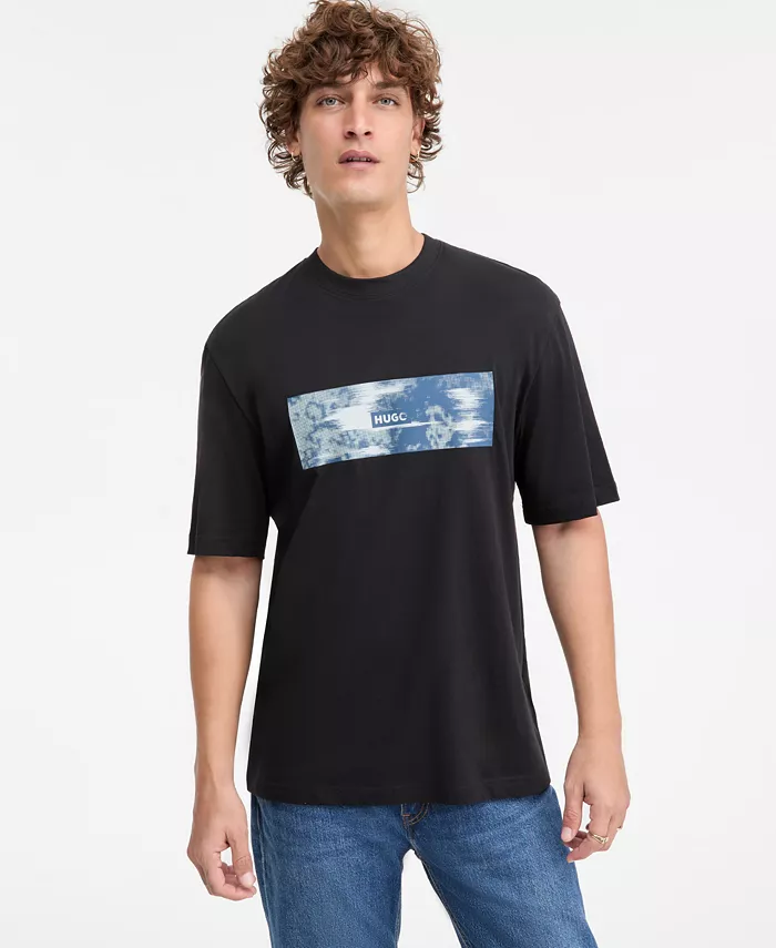 Мужская хлопковая футболка Napolux с коротким рукавом и принтом Hugo Boss, черный
Мужская хлопковая футболка Napolux с коротким рукавом и принтом Hugo Boss, черный