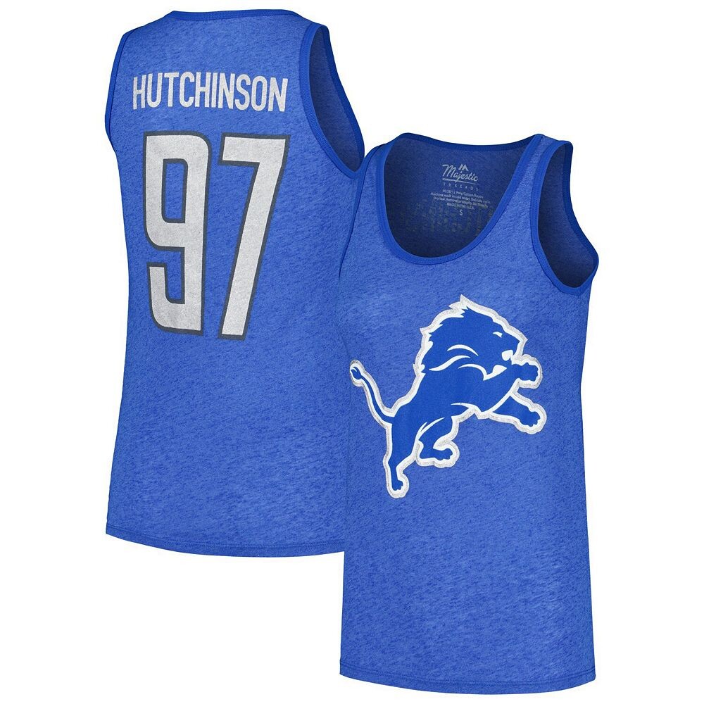 Женская майка Majestic Threads Aidan Hutchinson Heather Blue Detroit Lions с именем и номером Tri-Blend, цвет Lns Multi
Женская майка Majestic Threads Aidan Hutchinson Heather Blue Detroit Lions с именем и номером Tri-Blend, цвет Lns Multi