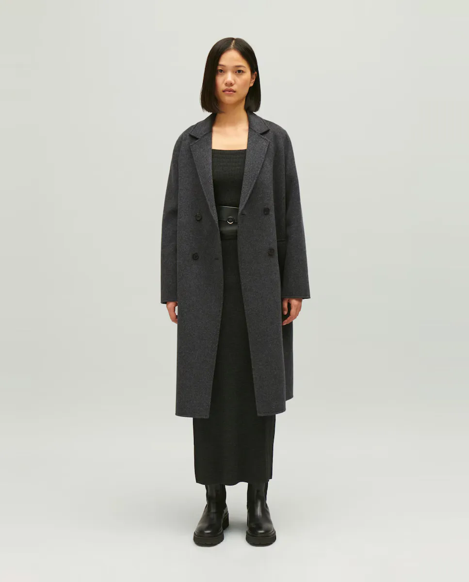 Двустороннее женское тканевое пальто с застежкой на пуговицы Claudie Pierlot, серый
Двустороннее женское тканевое пальто с застежкой на пуговицы Claudie Pierlot, серый