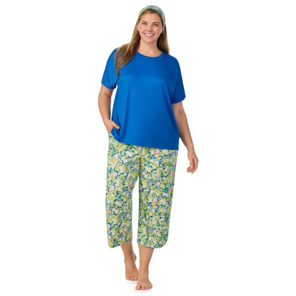 Комплект из двух пижамных штанов-капри и топа с круглым вырезом большого размера с подходящей повязкой на голову Cuddl Duds, цвет cobalt ditsy
Комплект из двух пижамных штанов-капри и топа с круглым вырезом большого размера с подходящей повязкой на голову Cuddl Duds, цвет cobalt ditsy