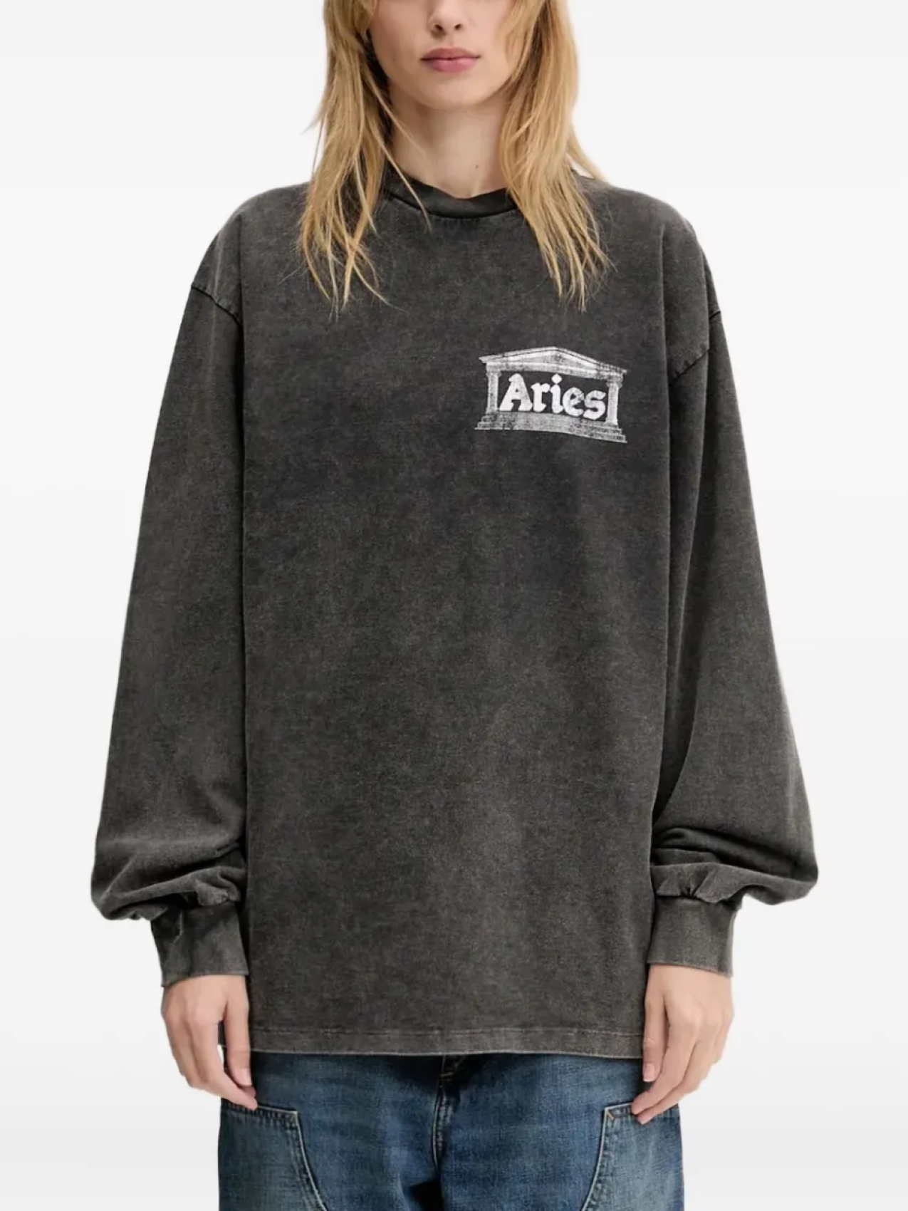 Футболка с длинными рукавами и логотипом Aries, черный
Футболка с длинными рукавами и логотипом Aries, черный