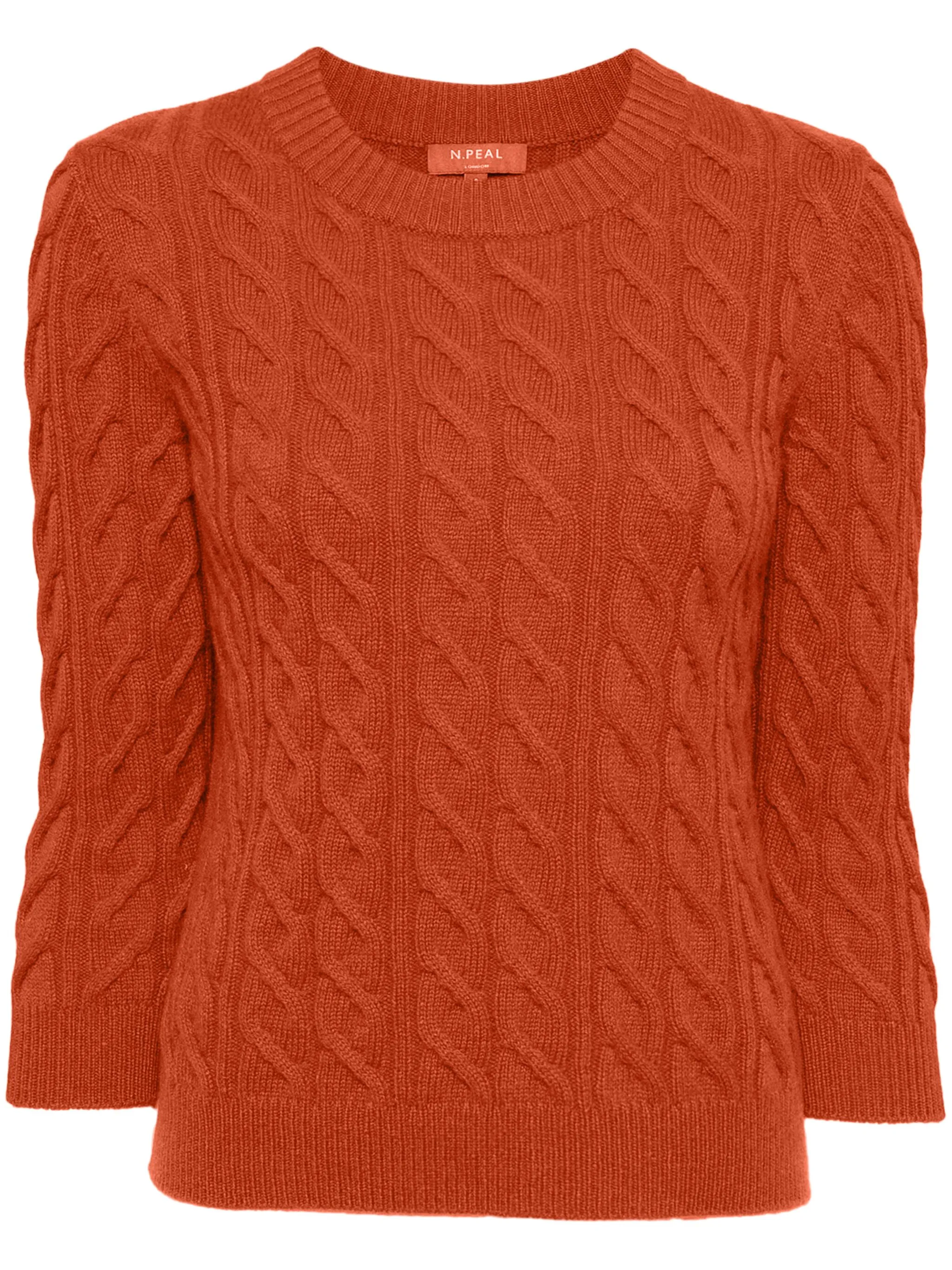 Джемпер фактурной вязки N.Peal, оранжевый
Джемпер фактурной вязки N.Peal, оранжевый