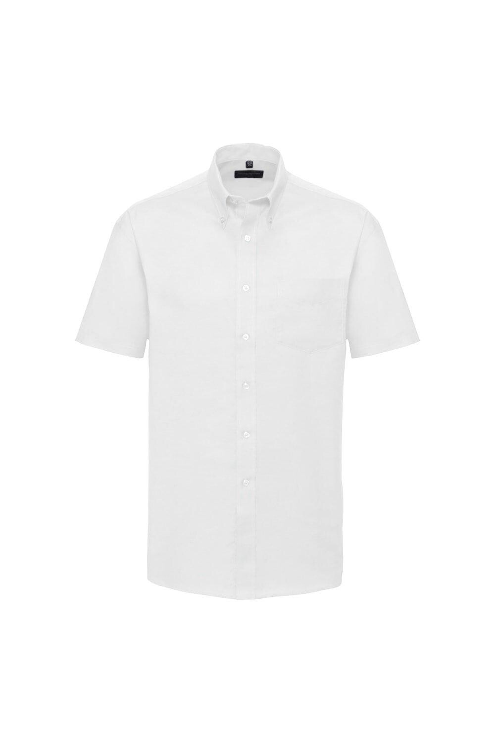 Легкая в уходе оксфордская рубашка с короткими рукавами Collection Collection Russell, белый 
Легкая в уходе оксфордская рубашка с короткими рукавами Collection Collection Russell, белый