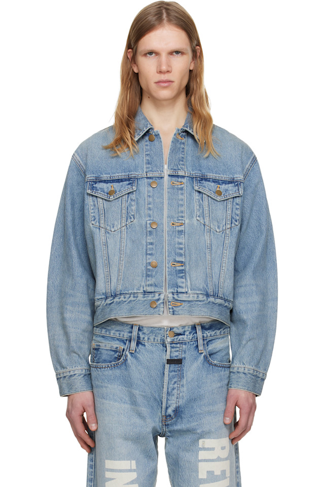 Fear Of God Синяя джинсовая куртка дальнобойщика
Fear Of God Синяя джинсовая куртка дальнобойщика