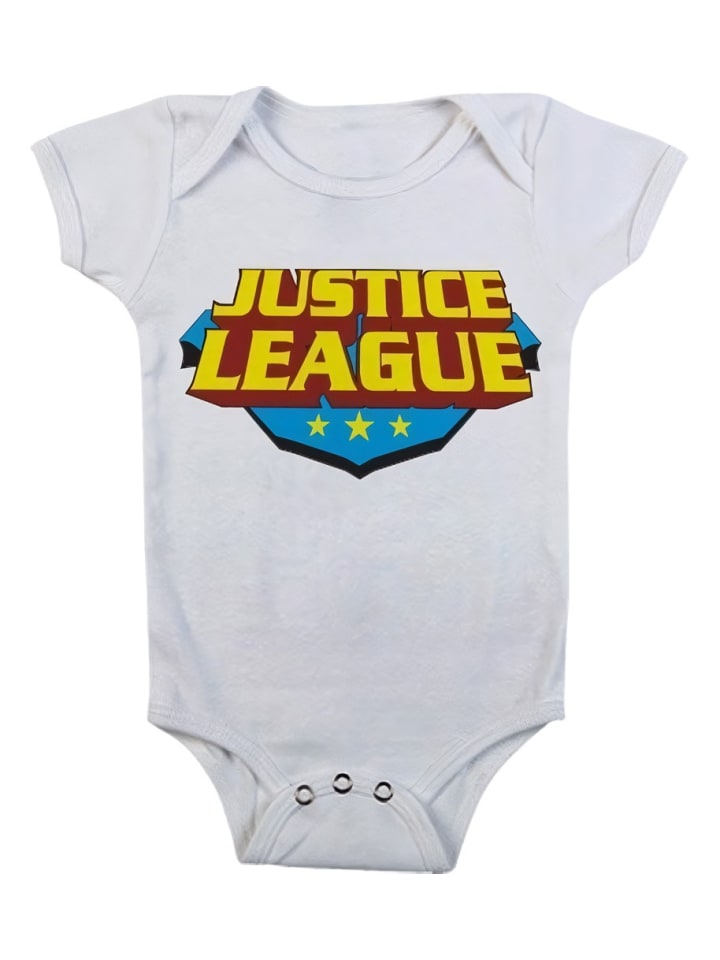 Justice League Детский боди с короткими рукавами, белый
Justice League Детский боди с короткими рукавами, белый