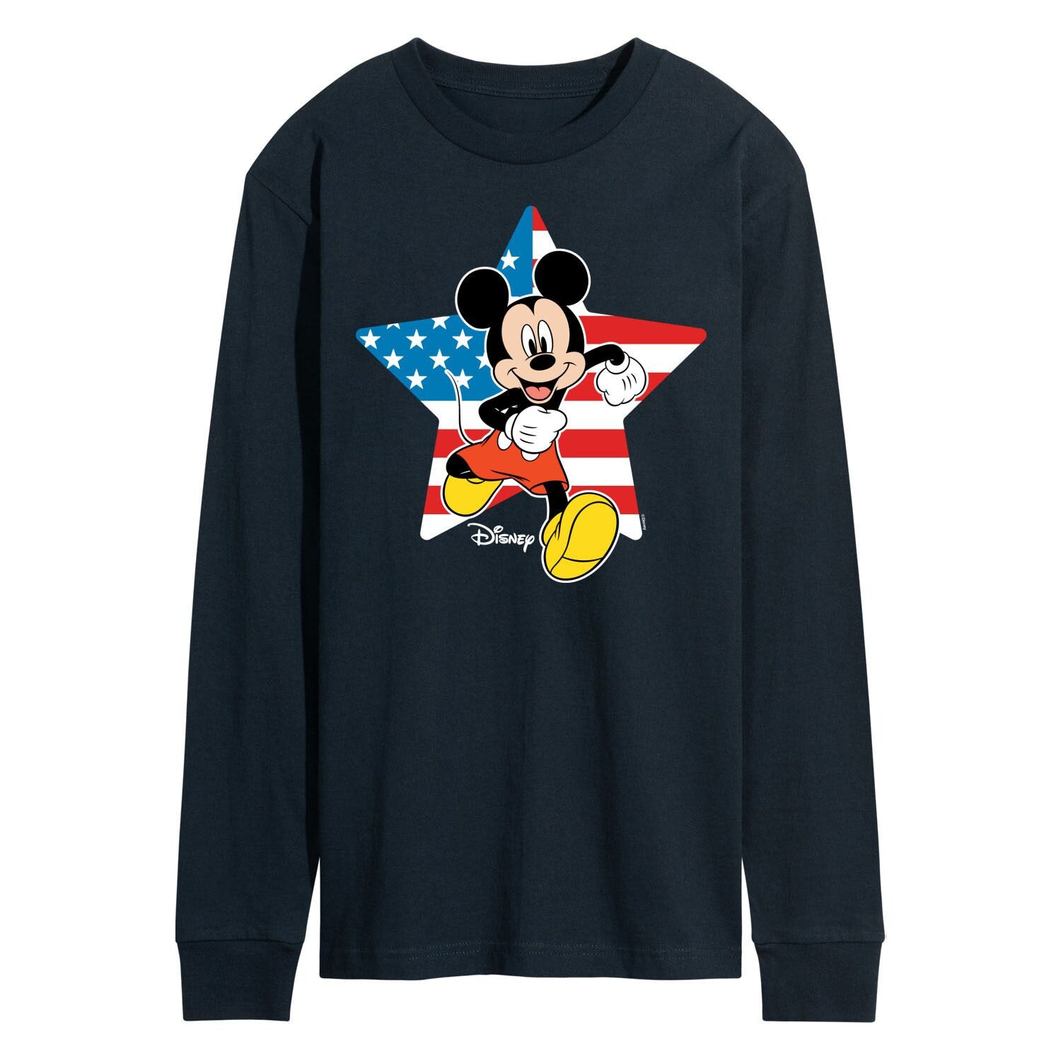 Мужская футболка Disney's Mickey Mouse с флагом США и длинным рукавом Licensed Character
Мужская футболка Disney's Mickey Mouse с флагом США и длинным рукавом Licensed Character