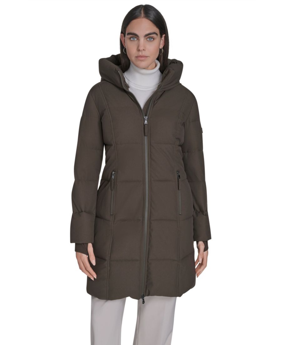 Женская пуховая куртка с воротником-стойкой и капюшоном Calvin Klein, Twig
Женская пуховая куртка с воротником-стойкой и капюшоном Calvin Klein, Twig