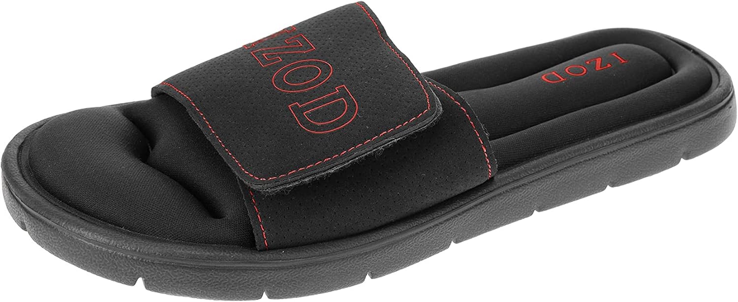 Мужские шлепанцы IZOD, черный/красный
Мужские шлепанцы IZOD, черный/красный