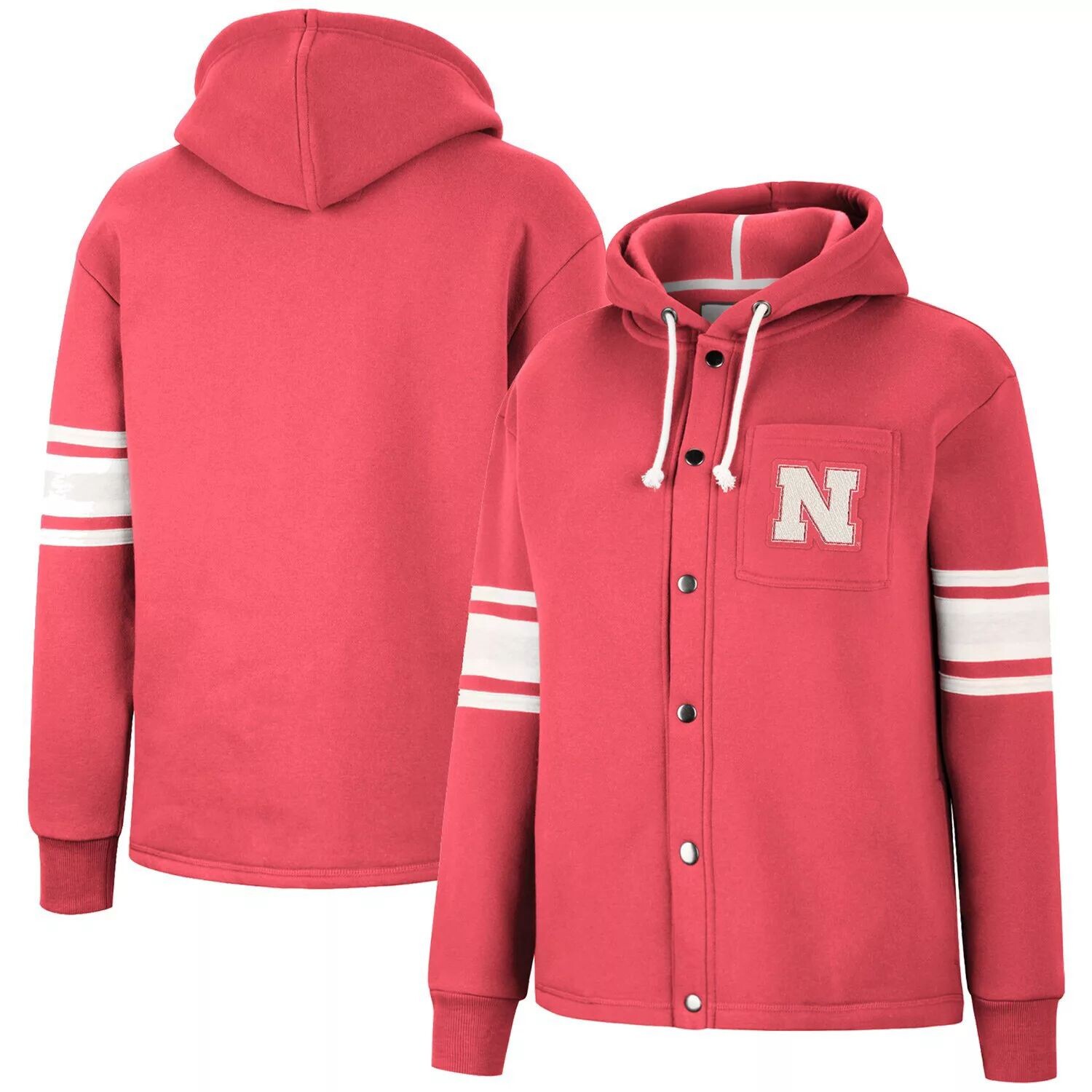 Женская куртка с капюшоном на кнопках в полоску Colosseum Scarlet Nebraska Huskers Mia Colosseum
Женская куртка с капюшоном на кнопках в полоску Colosseum Scarlet Nebraska Huskers Mia Colosseum