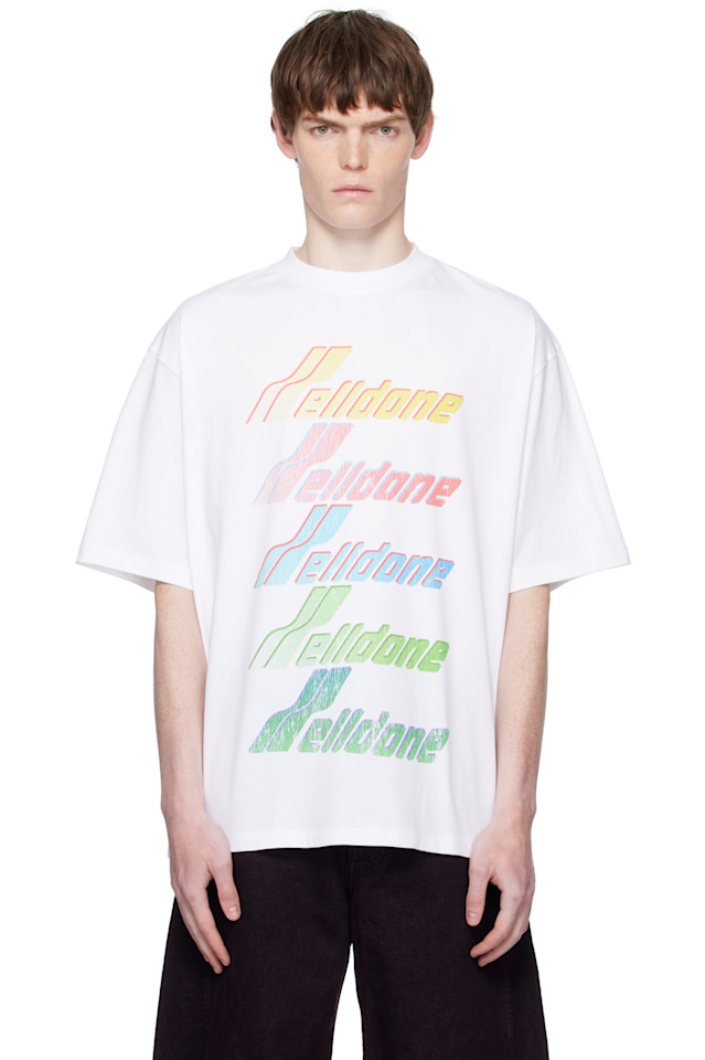 Футболка с разноцветным логотипом We11Done, белый
Футболка с разноцветным логотипом We11Done, белый