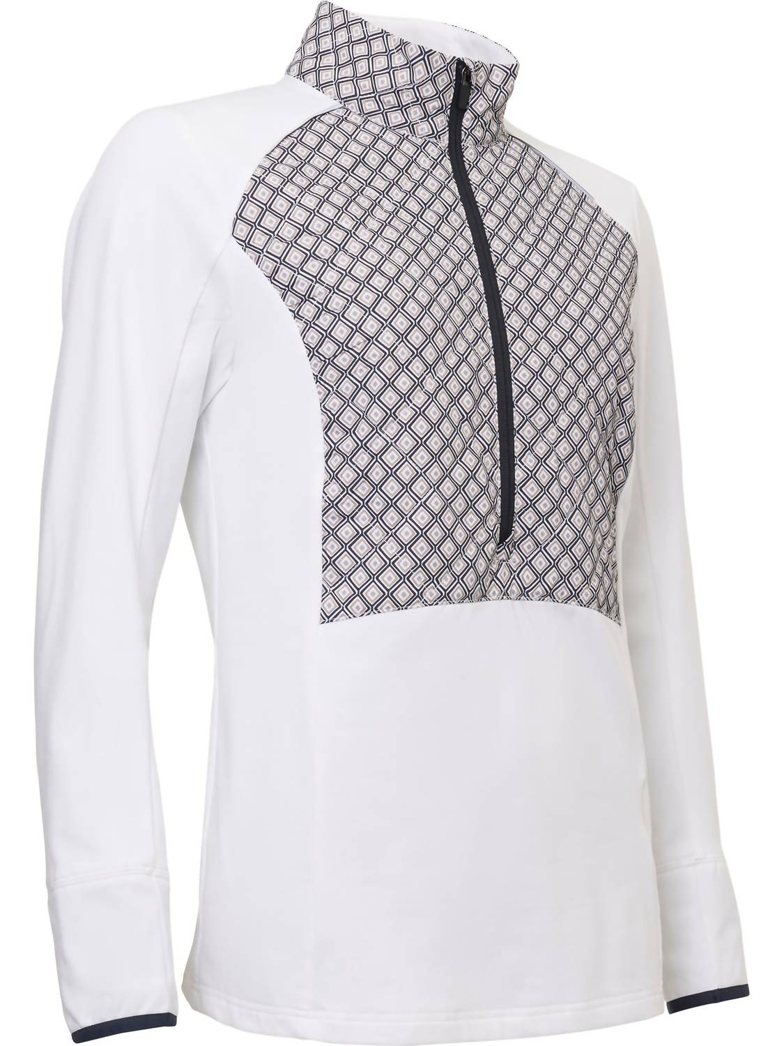 Женская теплая и ветрозащитная гибридная куртка Troon с полумолнией в ромбовидном цвете Abacus Sportswear US, цвет diamond 
Женская теплая и ветрозащитная гибридная куртка Troon с полумолнией в ромбовидном цвете Abacus Sportswear US, цвет diamond