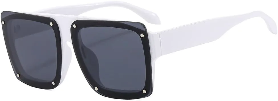 Модные повседневные солнцезащитные очки для женщин и мужчин в стиле ретро с заклепками, роскошные солнцезащитные очки с линзами UV400 TKKTLLT, White Black
Модные повседневные солнцезащитные очки для женщин и мужчин в стиле ретро с заклепками, роскошные солнцезащитные очки с линзами UV400 TKKTLLT, White Black