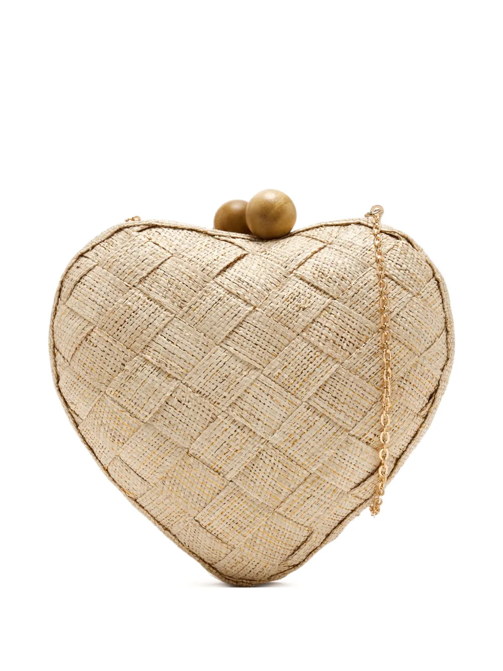 Плетеный клатч в форме сердца Poolside, нейтральный
Плетеный клатч в форме сердца Poolside, нейтральный
