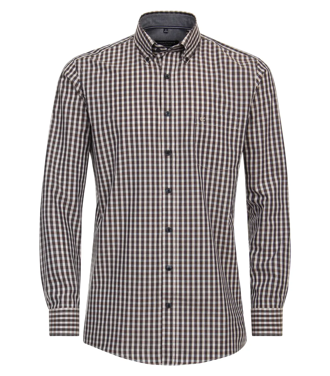 Рубашка CASAMODA с длинными рукавами "Повседневная рубашка CASAMODA в клетку", коричневый
Рубашка CASAMODA с длинными рукавами "Повседневная рубашка CASAMODA в клетку", коричневый