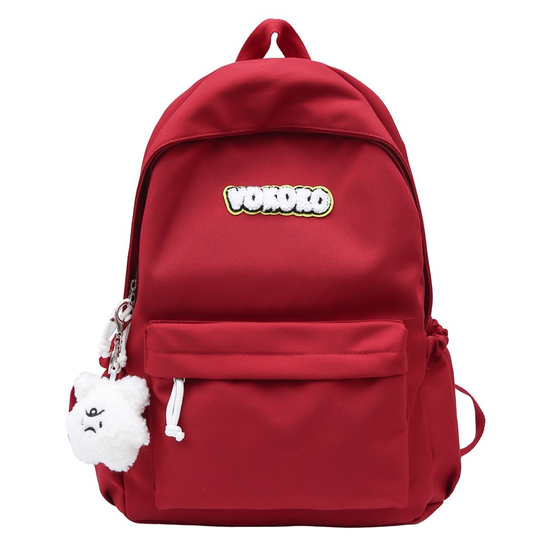 BALANG Нейлоновый рюкзак женский черный красный бежевый розовый голубой оранжевый, Red+Charm 
BALANG Нейлоновый рюкзак женский черный красный бежевый розовый голубой оранжевый, Red+Charm