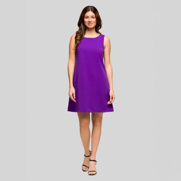 Женское мини-платье-футляр без рукавов однотонное 24Seven Comfort Apparel, фиолетовый
Женское мини-платье-футляр без рукавов однотонное 24Seven Comfort Apparel, фиолетовый