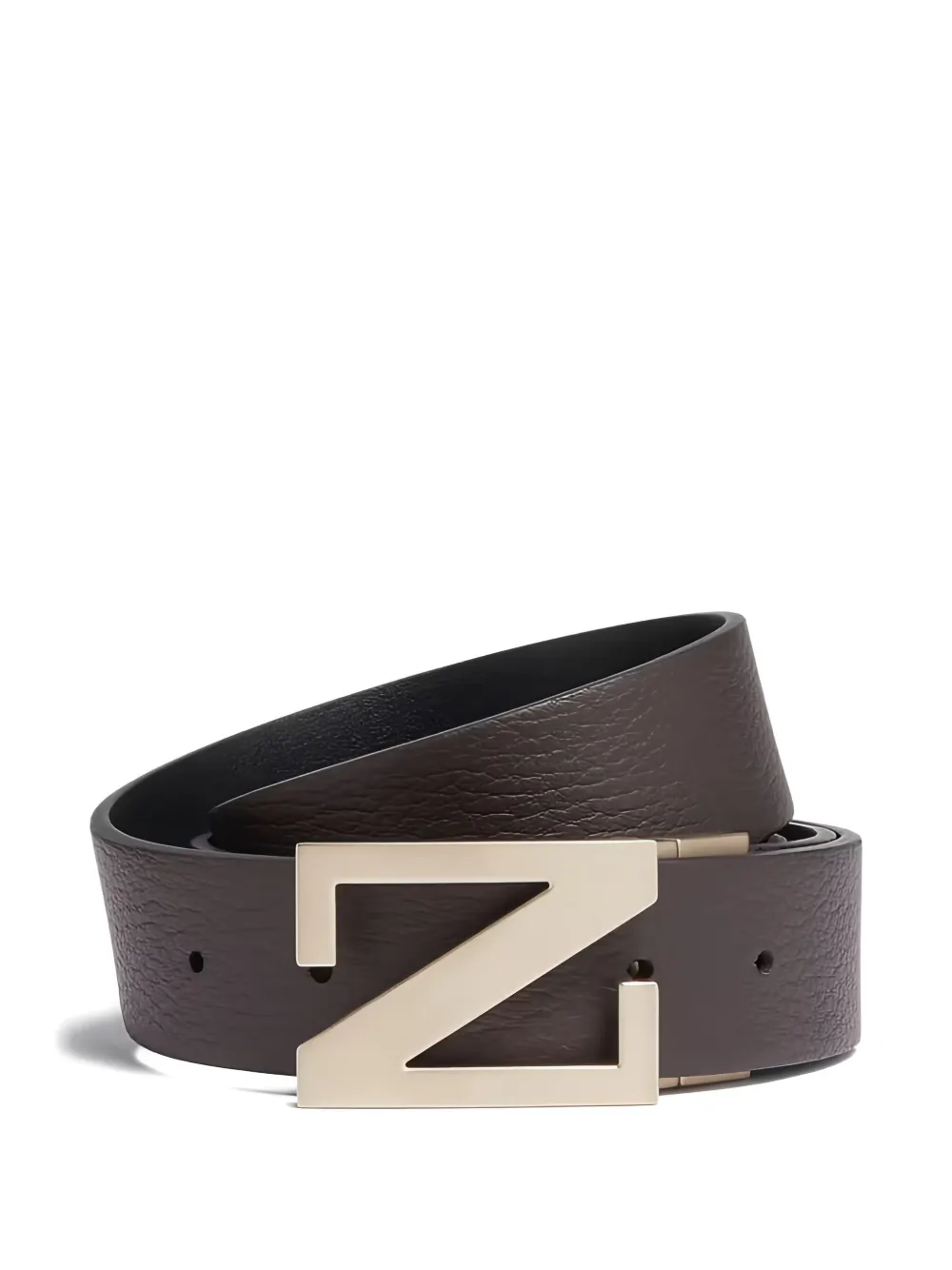 Ремень с пряжкой-логотипом Zegna, коричневый
Ремень с пряжкой-логотипом Zegna, коричневый