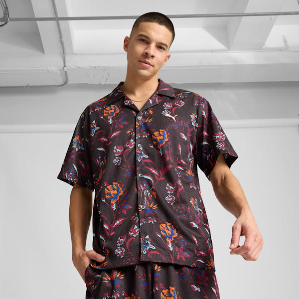 Мужская графическая рубашка Florals Puma, черный
Мужская графическая рубашка Florals Puma, черный
