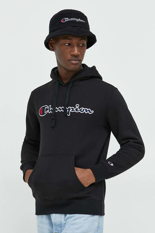 Хлопковая толстовка Champion, черный
Хлопковая толстовка Champion, черный