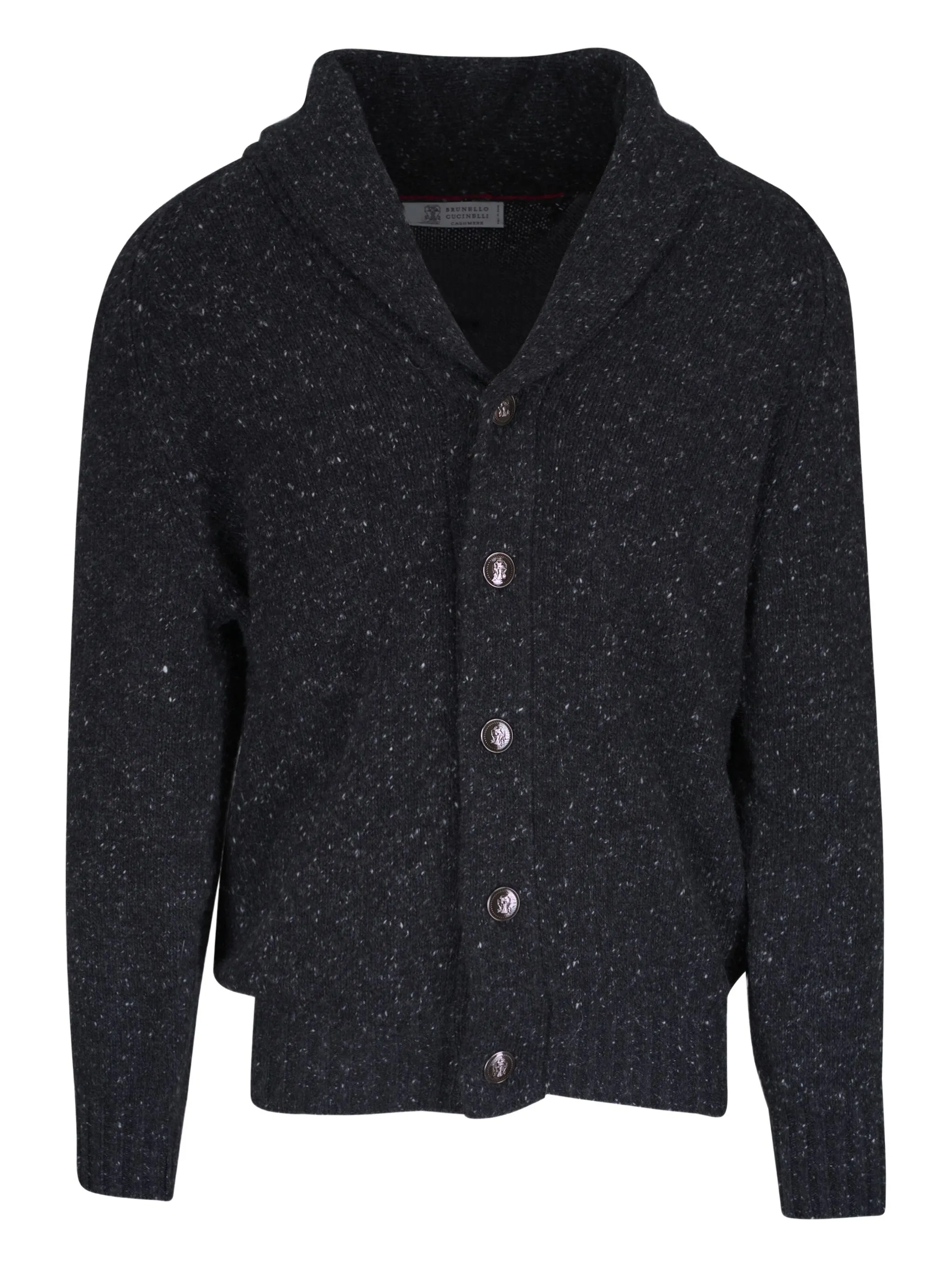 Кардиган с воротником-шалькой Brunello Cucinelli, серый
Кардиган с воротником-шалькой Brunello Cucinelli, серый