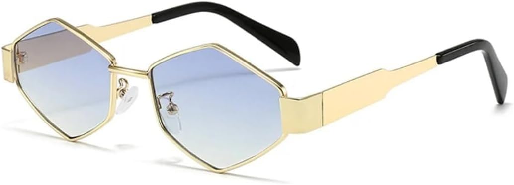 Солнцезащитные очки с защитой UV400 | Металлическая оправа, панк, градиентные линзы | Для женщин и мужчин, для занятий спортом на открытом воздухе и вождения LXLHWN, Golden Blue Gradient
Солнцезащитные очки с защитой UV400 | Металлическая оправа, панк, градиентные линзы | Для женщин и мужчин, для занятий спортом на открытом воздухе и вождения LXLHWN, Golden Blue Gradient
