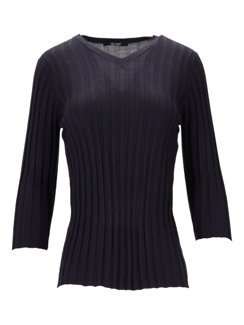 Топ в рубчик с V-образным вырезом La-Rose, синий
Топ в рубчик с V-образным вырезом La-Rose, синий