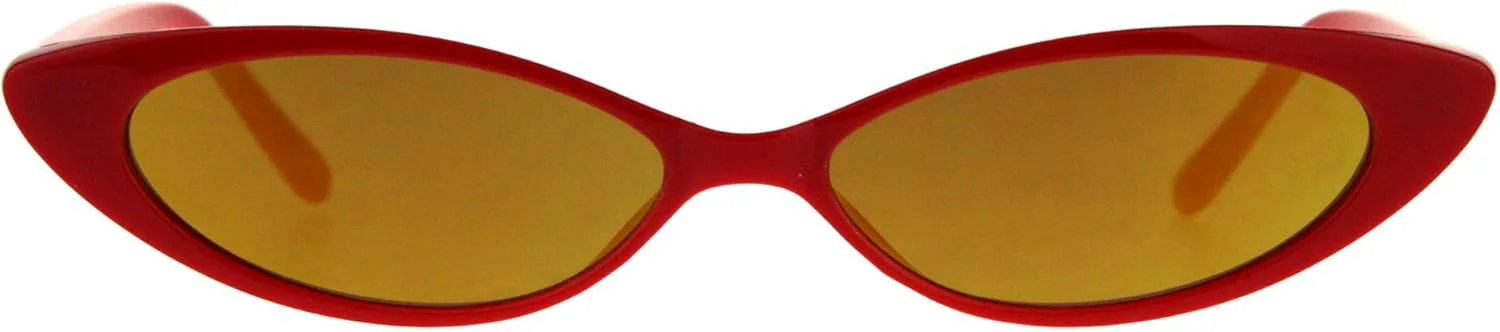 Солнцезащитные очки PASTL Skinny Flat для женщин, ретро-стиль, овальная широкая оправа, зеркальные линзы, защита от УФ-излучения UV 400, Red (Orange Mirror)
Солнцезащитные очки PASTL Skinny Flat для женщин, ретро-стиль, овальная широкая оправа, зеркальные линзы, защита от УФ-излучения UV 400, Red (Orange Mirror)