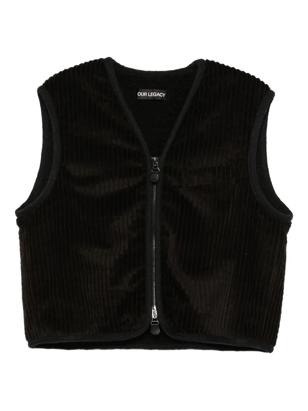 Вельветовый жилет на молнии OUR LEGACY, коричневый
Вельветовый жилет на молнии OUR LEGACY, коричневый