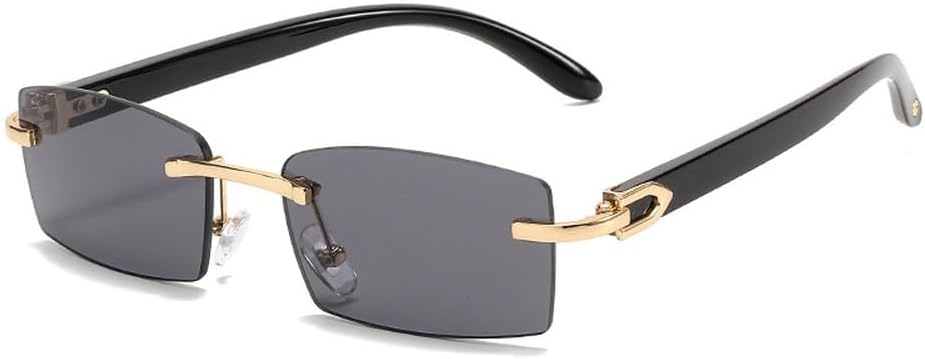 Модные маленькие прямоугольные женские солнцезащитные очки в винтажном стиле, без оправы, прозрачные, с градиентом цвета океана, мужские солнцезащитные очки UV400 TKKTLLT, Black Gray
Модные маленькие прямоугольные женские солнцезащитные очки в винтажном стиле, без оправы, прозрачные, с градиентом цвета океана, мужские солнцезащитные очки UV400 TKKTLLT, Black Gray