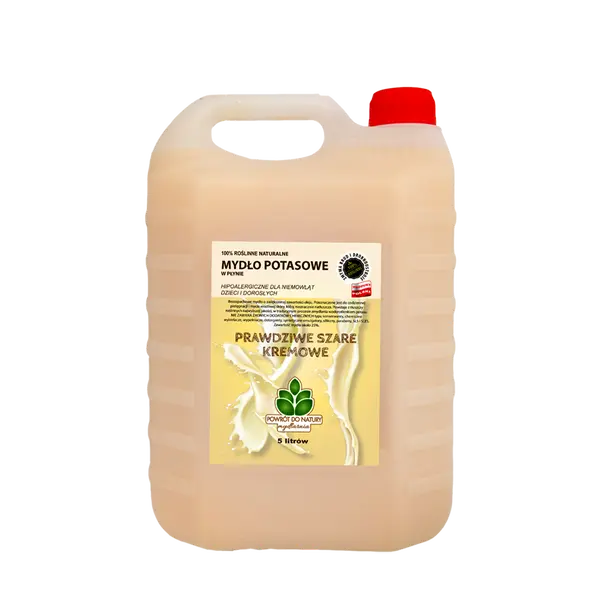 100% натуральное жидкое калиевое мыло на растительной основе "true grey" кремовое гипоаллергенное, 5 л Powrót Do Natury Prawdziwe szare
100% натуральное жидкое калиевое мыло на растительной основе "true grey" кремовое гипоаллергенное, 5 л Powrót Do Natury Prawdziwe szare