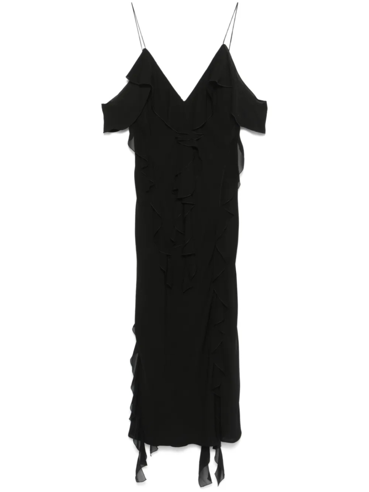 Dorothee Schumacher платье миди с оборками, черный
Dorothee Schumacher платье миди с оборками, черный