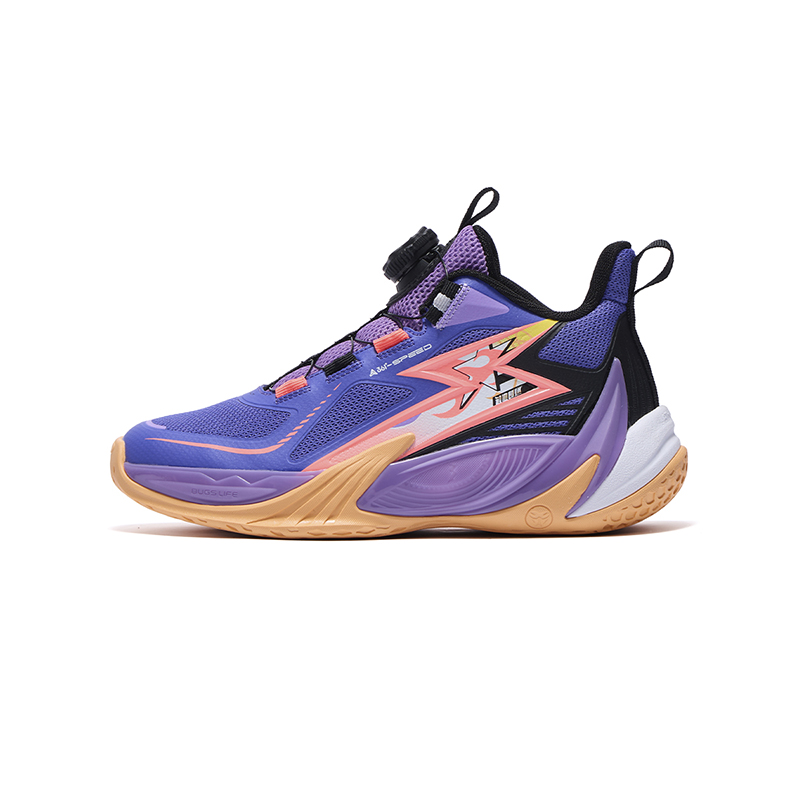 361°KIDS Износостойкие, легкие, амортизирующие детские баскетбольные кроссовки фиолетово-розового цвета для подростков
361°KIDS Износостойкие, легкие, амортизирующие детские баскетбольные кроссовки фиолетово-розового цвета для подростков