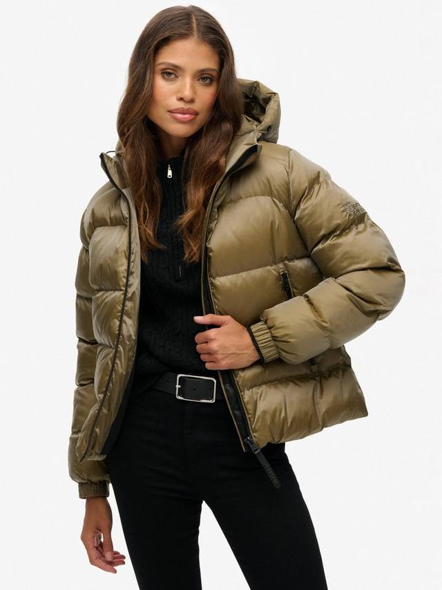 Утепленная худи спортивная куртка-пуховик Superdry, Khaki Sheen
Утепленная худи спортивная куртка-пуховик Superdry, Khaki Sheen