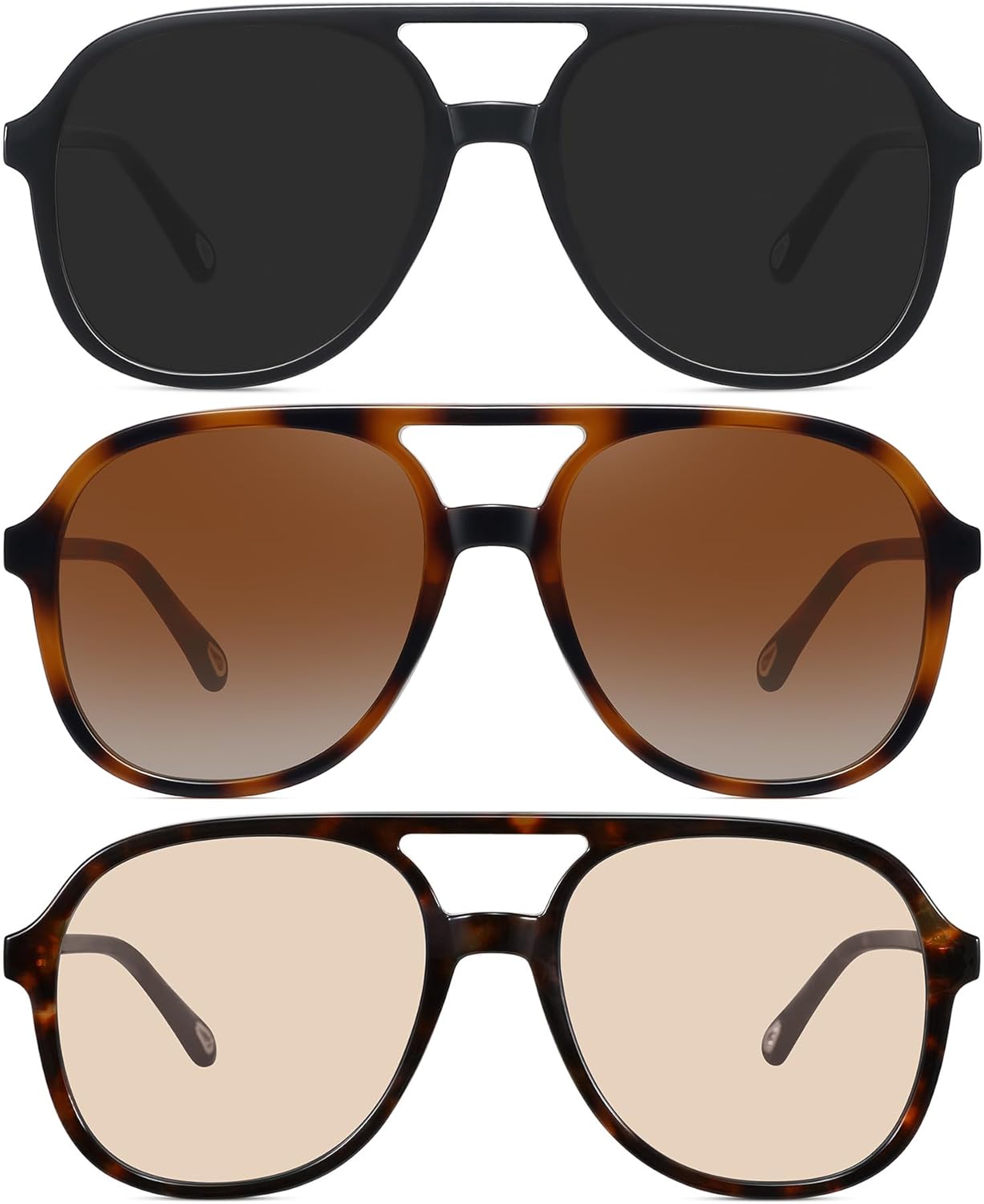 Солнцезащитные очки-авиаторы MEETSUN в стиле ретро, большие, для женщин и мужчин, модные, в стиле 70-х и 80-х, квадратные, 3 штуки, защита от ультрафиолета UV400, 3pack(black+brown Tortoise/Brown+tortoise/Light Brown)
Солнцезащитные очки-авиаторы MEETSUN в стиле ретро, большие, для женщин и мужчин, модные, в стиле 70-х и 80-х, квадратные, 3 штуки, защита от ультрафиолета UV400, 3pack(black+brown Tortoise/Brown+tortoise/Light Brown)