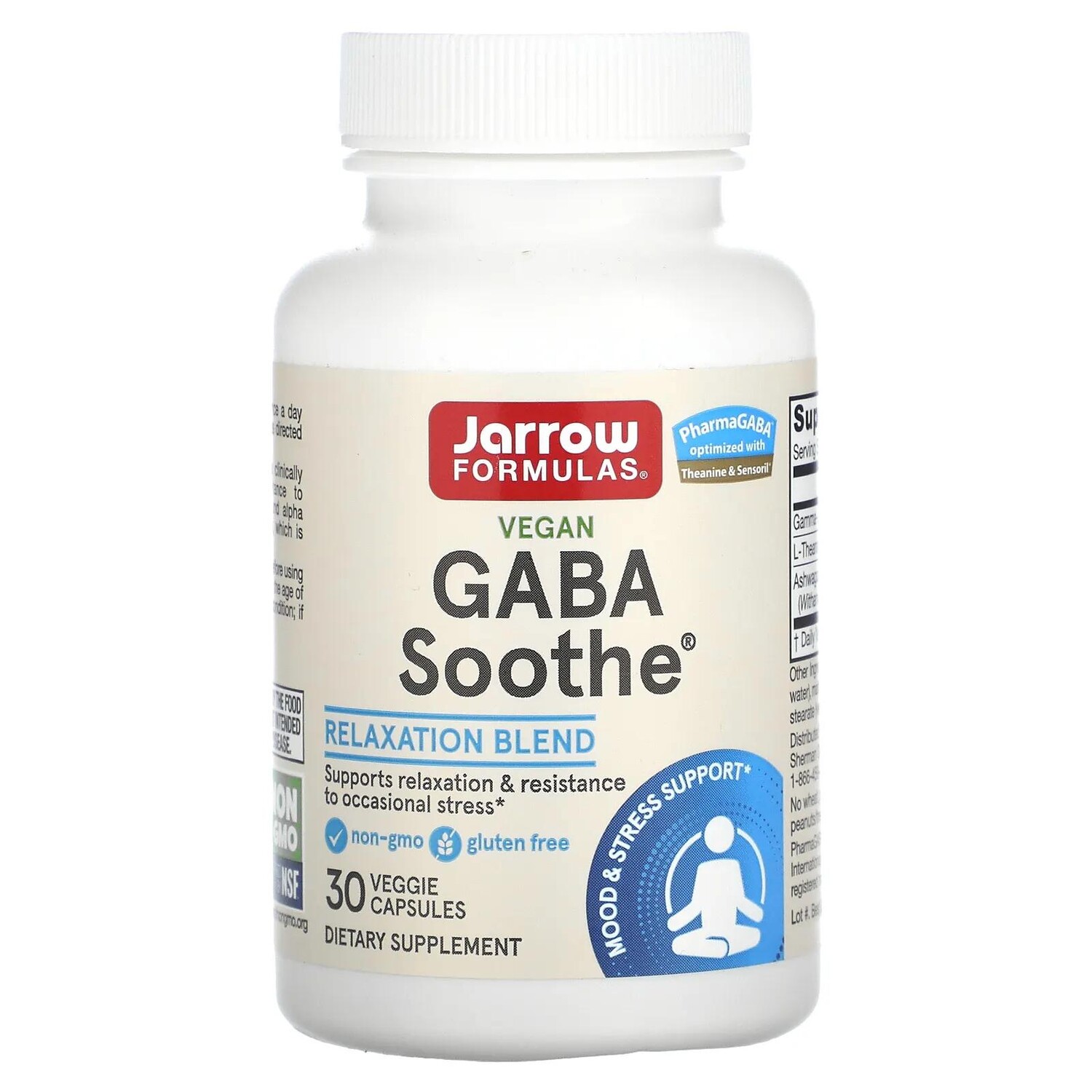 Jarrow Formulas Успокоение GABA 30 капсул
Jarrow Formulas Успокоение GABA 30 капсул