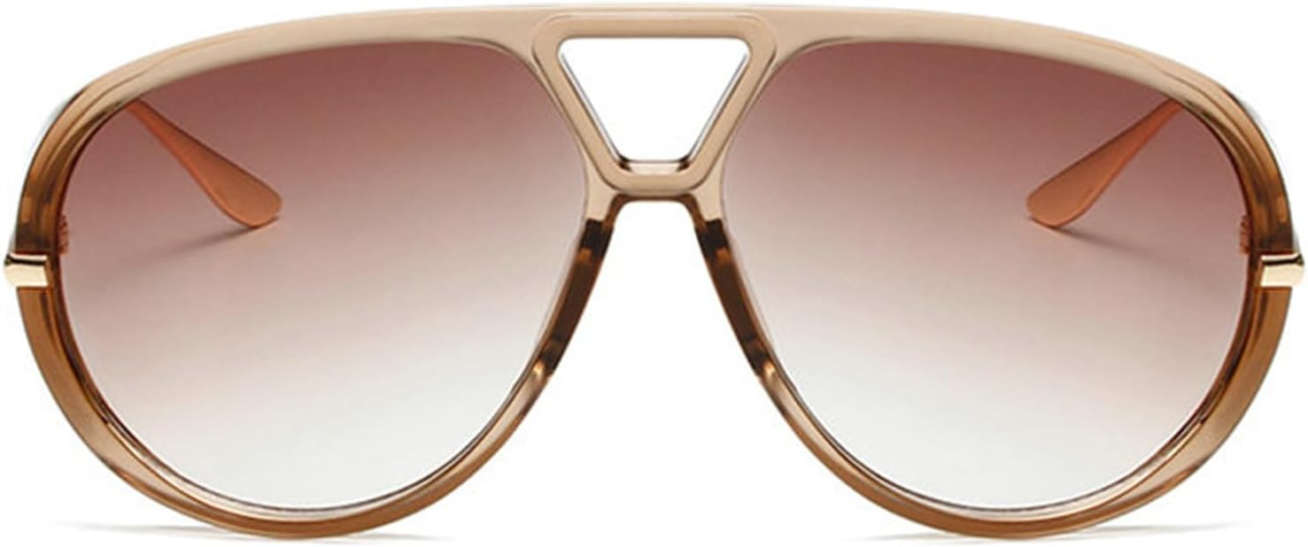 Женские солнцезащитные очки-пилот большого размера Helena, модные солнцезащитные очки с двойным лучом и градиентной защитой от УФ-излучения UV400, мужские модные овальные солнцезащитные очки, C7
Женские солнцезащитные очки-пилот большого размера Helena, модные солнцезащитные очки с двойным лучом и градиентной защитой от УФ-излучения UV400, мужские модные овальные солнцезащитные очки, C7