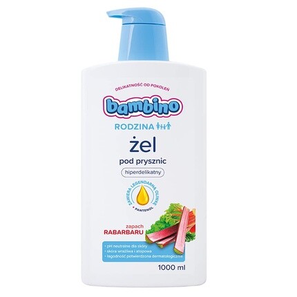 Гель для душа Родзина с ароматом ревеня 1000 мл, Bambino
Гель для душа Родзина с ароматом ревеня 1000 мл, Bambino