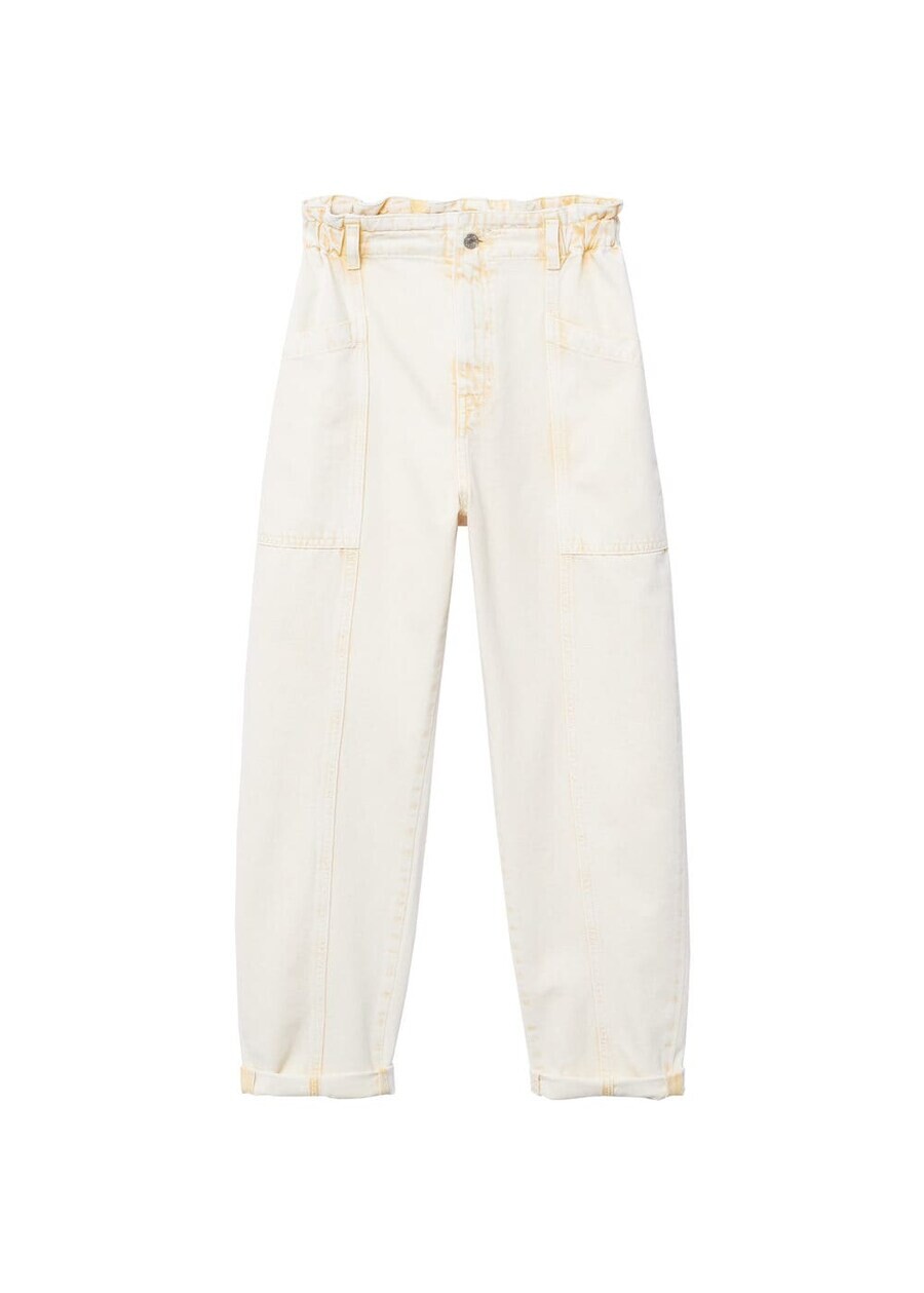 Джинсы MANGO Loose fit Jeans Angela, пастельно-желтый 
Джинсы MANGO Loose fit Jeans Angela, пастельно-желтый