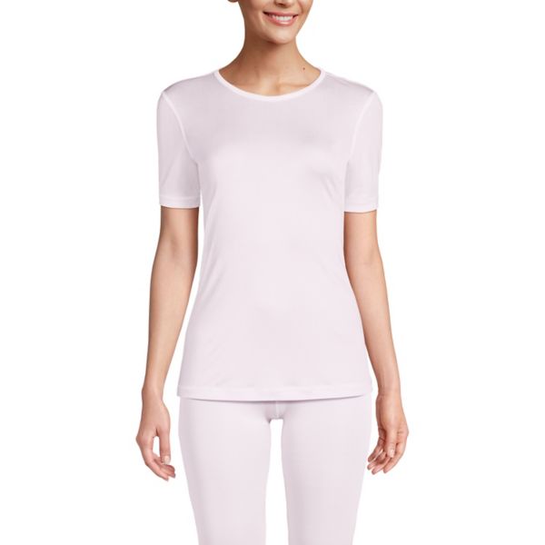 Женская шелковая термопижама с коротким рукавом и круглым вырезом Lands' End, цвет pink frost
Женская шелковая термопижама с коротким рукавом и круглым вырезом Lands' End, цвет pink frost