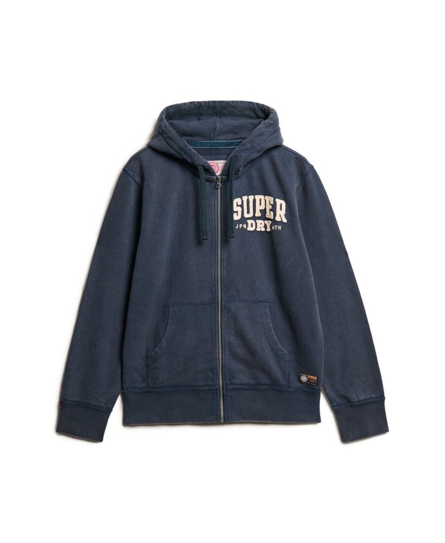 Толстовка с капюшоном на молнии Superdry, темно-синий
Толстовка с капюшоном на молнии Superdry, темно-синий