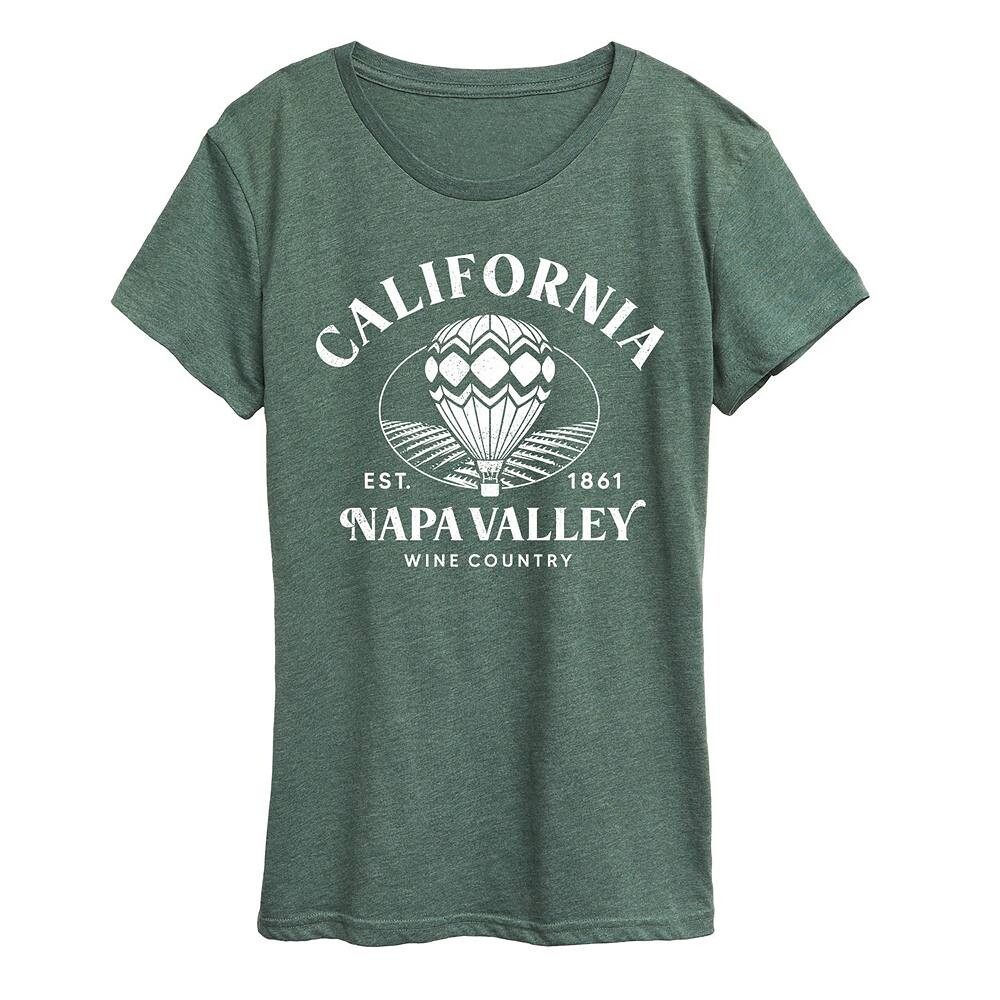 Женская футболка с рисунком California Napa Valley Licensed Character, цвет Heather Green
Женская футболка с рисунком California Napa Valley Licensed Character, цвет Heather Green